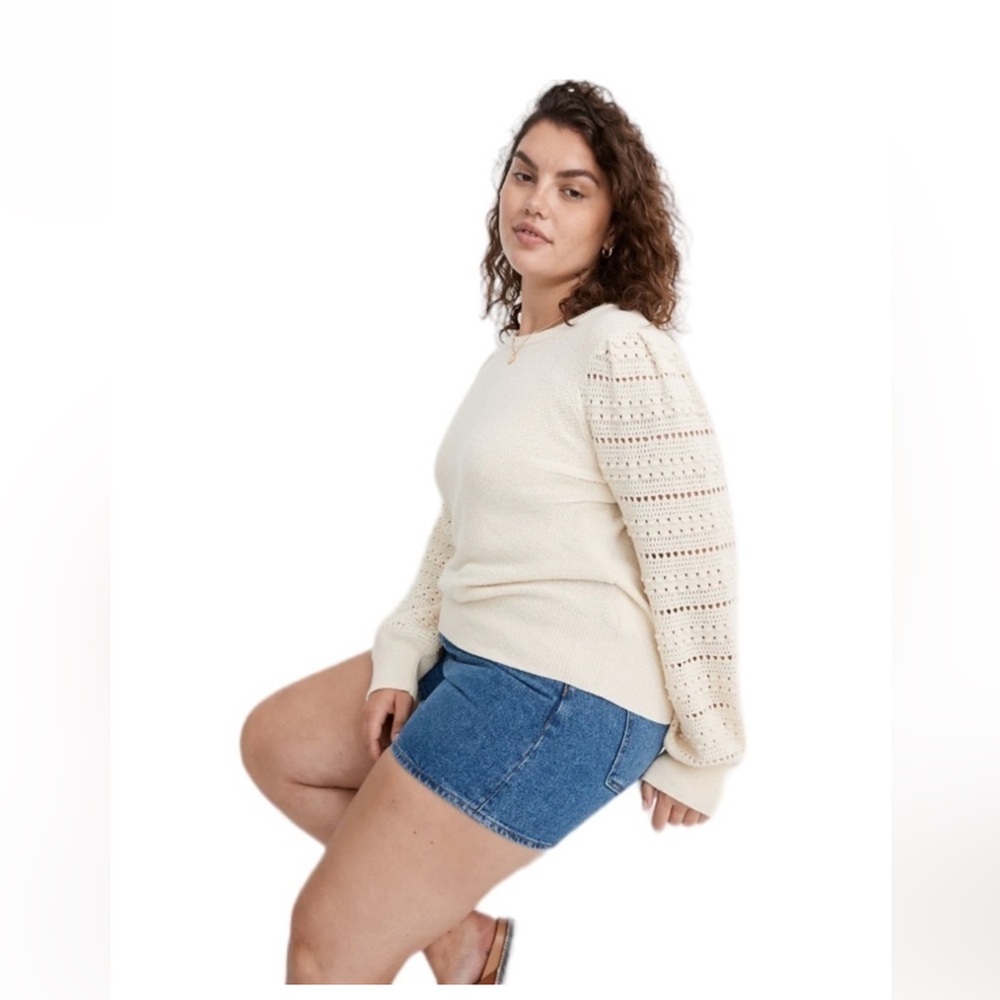 Madewell Cream Crew Neck Sweater
